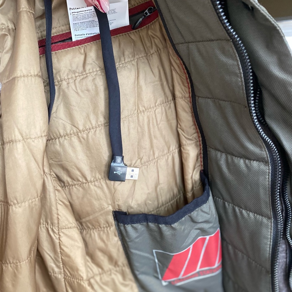 NWT Bugatti Heated Jacket in Olive Green/Charcoal - Picture 3 of 8